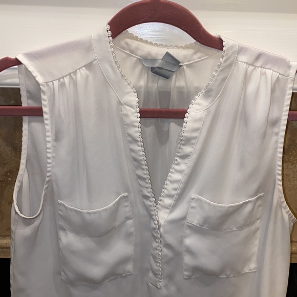 H&M Cream Tank-top Blouse - Picture 2 of 3